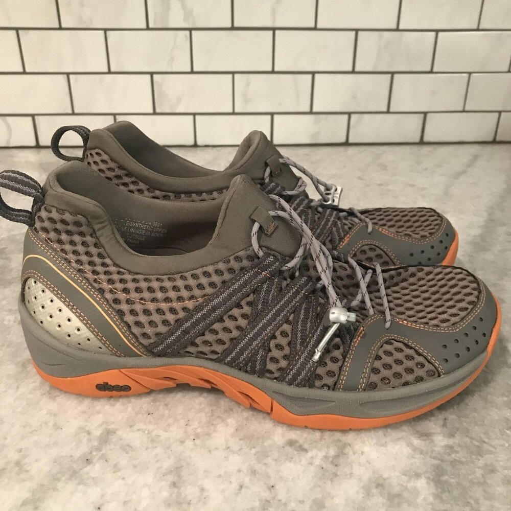 ABEO Erik H2O Water Shoes Mens Size 9.5 Gray Orange Quick Dry BIO System EM1800